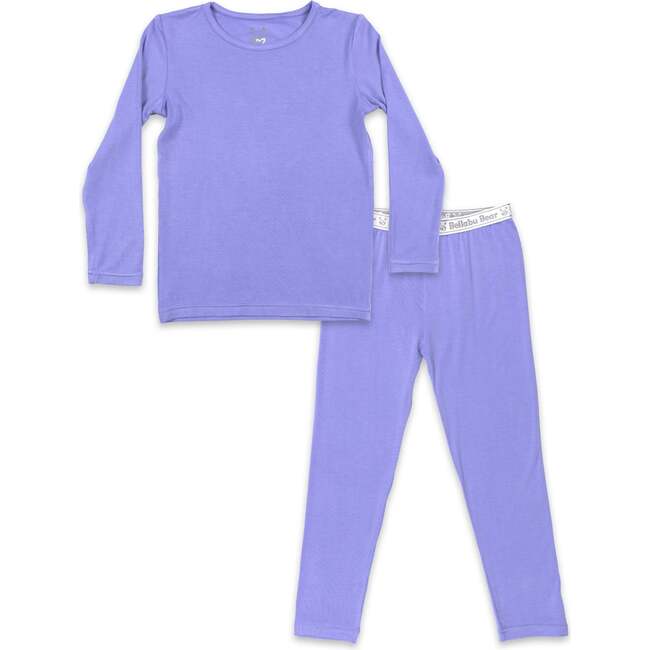 Poppin Purple Bamboo Kids Pajamas, Purple