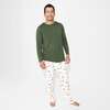 Santa's Workshop Bamboo Men's Pajama Set, White - Pajamas - 4