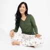 Santa's Workshop Bamboo Women's Pajama Set, White - Pajamas - 4