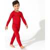 Winterberry Red Kids Bamboo Pajamas, Red - Pajamas - 2