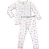 Unicorn Bamboo Kids Pajamas, White - Pajamas - 1 - thumbnail