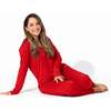 Winterberry Red Bamboo Women's Pajama Set, Red - Pajamas - 3