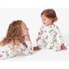 Santa's Workshop Bamboo Convertible Footie, White - Footie Pajamas - 4