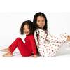 Winterberry Red Bamboo Convertible Footie, Red - Footie Pajamas - 4