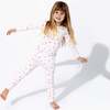 Unicorn Bamboo Kids Pajamas, White - Pajamas - 4