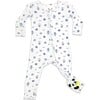 The Eye Bamboo Convertible Footie, White - Footie Pajamas - 1 - thumbnail