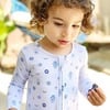 The Eye Bamboo Convertible Footie, White - Footie Pajamas - 3