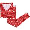 Polar Isle Red Bamboo Women's Pajama Set, Red - Pajamas - 1 - thumbnail