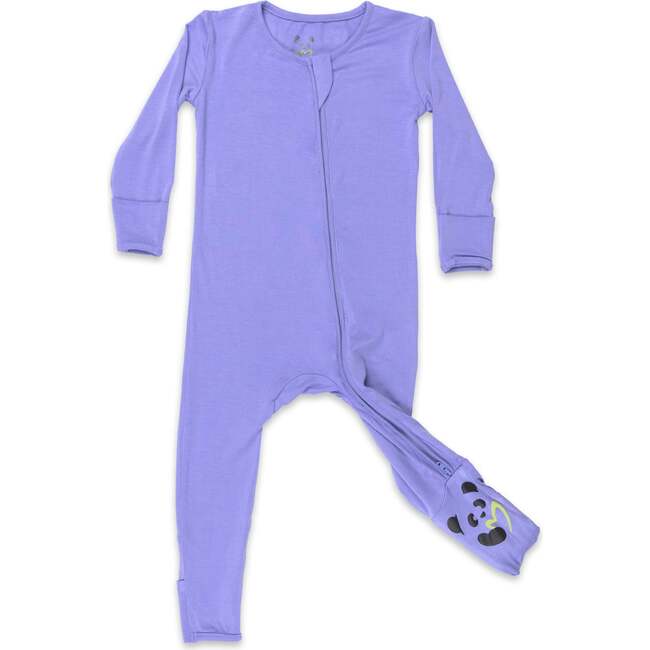 Poppin Purple Bamboo Convertible Footie, Purple