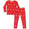 Polar Isle Red Bamboo Kids Pajamas, Red - Pajamas - 1 - thumbnail