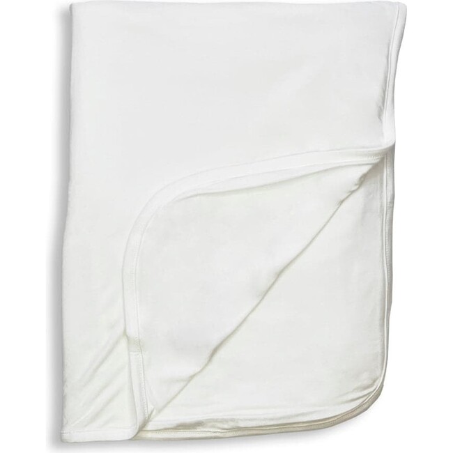 Milk White Bamboo Blanket, White