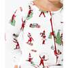 The Elf on the Shelf Bamboo Convertible Footie, White - Footie Pajamas - 3