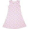 Milk & Cookies Pink Bamboo Girls' Sleeveless Dress, Pink - Dresses - 1 - thumbnail