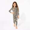 Trick or Treaters Bamboo Kids Pajamas, Grey - Pajamas - 6