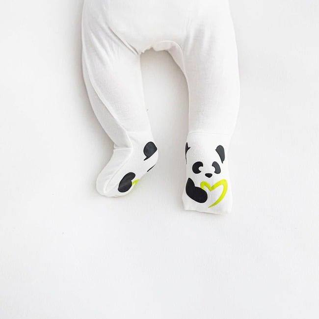 Milk White Bamboo Convertible Footie, White - Footie Pajamas - 6