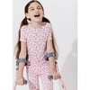 Milk & Cookies Pink Bamboo Kids Pajama Short Set, Pink - Pajamas - 4