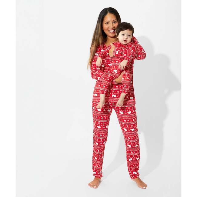 Polar Isle Red Bamboo Women's Pajama Set, Red - Pajamas - 6