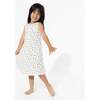 Milk & Cookies White Bamboo Girls' Sleeveless Dress, White - Dresses - 2