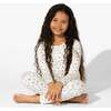 Milk & Cookies Original Bamboo Kids Pajamas, White - Pajamas - 3