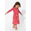 Polar Isle Red Bamboo Girls' Long Sleeve Dress, Grey - Dresses - 6