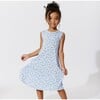 Milk & Cookies Blue Bamboo Girls' Sleeveless Dress, Blue - Dresses - 2