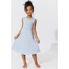 Milk & Cookies Blue Bamboo Girls' Sleeveless Dress, Blue - Dresses - 3