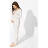 Milk & Cookies Bamboo Women's Pajama Set, White - Pajamas - 2