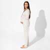 Milk & Cookies Bamboo Women's Pajama Set, White - Pajamas - 3