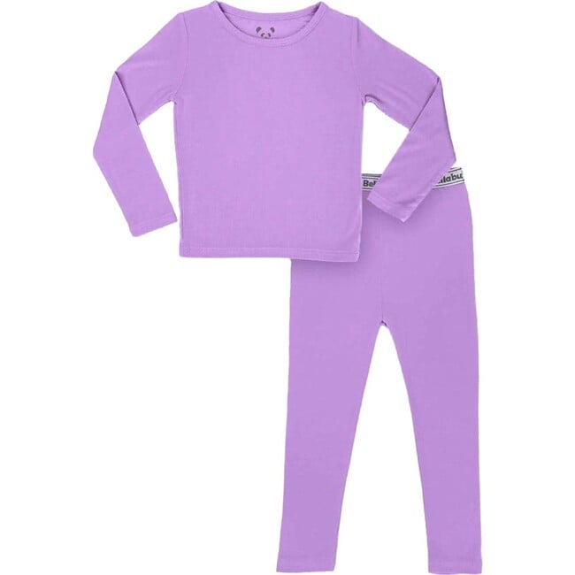 Lavender Bamboo Kids Pajamas, Purple