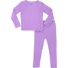 Lavender Bamboo Kids Pajamas, Purple - Pajamas - 1 - thumbnail