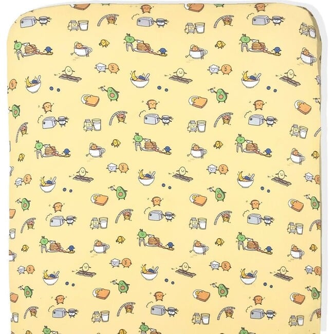 Love You Brunches Bamboo Crib Sheet, Yellow