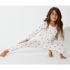 Mermaid Bamboo Kids Pajamas, White - Pajamas - 4