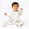 Ice Cream Bamboo Convertible Footie, White - Footie Pajamas - 2