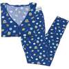 Hanukkah Cookies Bamboo Women's Pajama Set, Blue - Pajamas - 1 - thumbnail