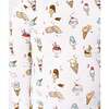 Ice Cream Bamboo Kids Pajamas, White - Pajamas - 3