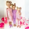 Lavender Bamboo Kids Pajamas, Purple - Pajamas - 6