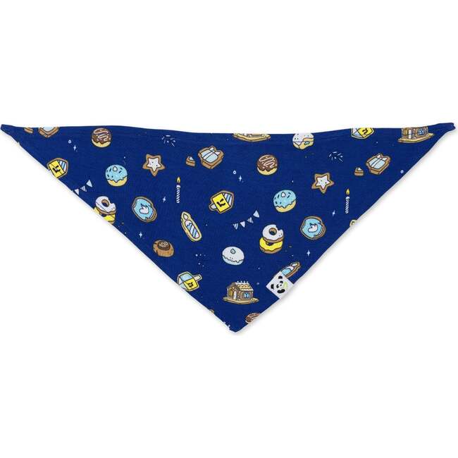 Hanukkah Cookies Bamboo Pet Scarf, Blue