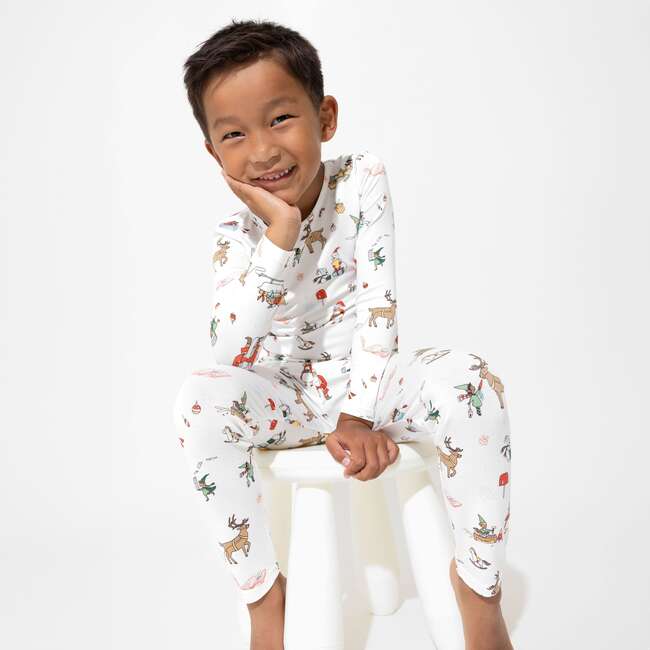 Merry & Bright Holiday Bundle - Bamboo Kids Pajamas, Multi - Pajamas - 2