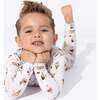 Ice Cream Bamboo Kids Pajamas, White - Pajamas - 4