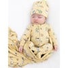 Love You Brunches Bamboo Convertible Footie, Yellow - Footie Pajamas - 5