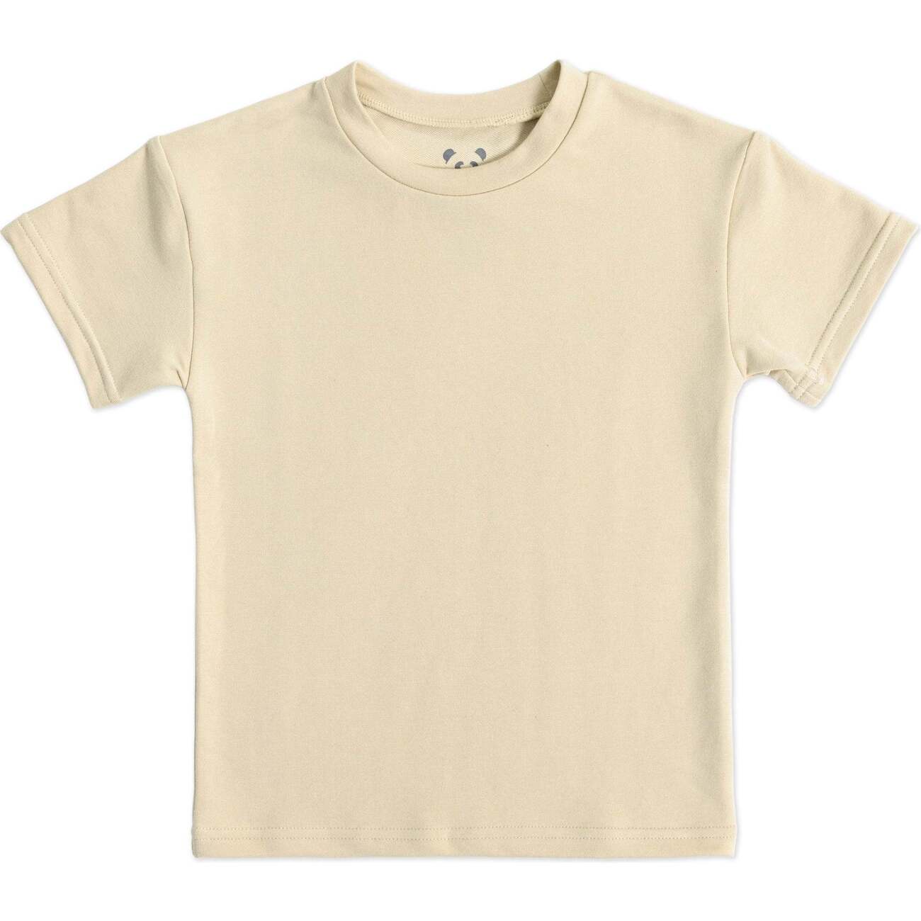 Oat Bamboo Terry Kids Oversized T-Shirt, Beige - Bellabu Bear Tops