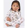 Ice Cream Bamboo Convertible Footie, White - Footie Pajamas - 6