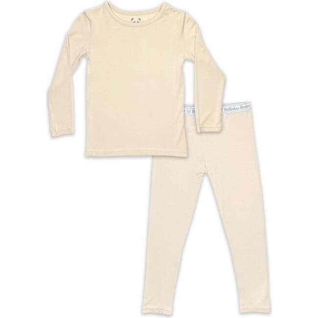 Oat Bamboo Kids Pajamas, Beige