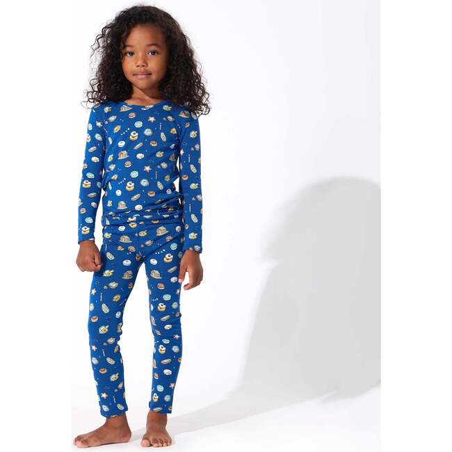 Hanukkah Cookies Bamboo Kids Pajamas, Blue - Pajamas - 3