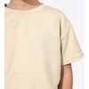 Oat Bamboo Terry Kids Oversized T-Shirt, Beige - T-Shirts - 3