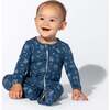 Ninja Bamboo Convertible Footie, Blue - Footie Pajamas - 3