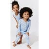 Milk and Cookies Blue Bamboo Convertible Footie, Blue - Footie Pajamas - 3