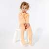 Peach Fuzz Bamboo Convertible Footie, Orange - Footie Pajamas - 2