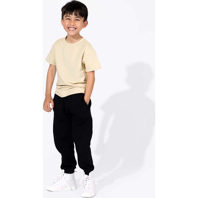 Oat Bamboo Terry Kids Oversized T-Shirt, Beige - T-Shirts - 6