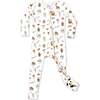 Halloween Treats Bamboo Convertible Footie, White - Footie Pajamas - 1 - thumbnail